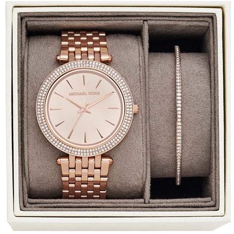 michael kors mk3715|Authentic Michael Kors Darci Rose Gold Bracelet Set Womens .